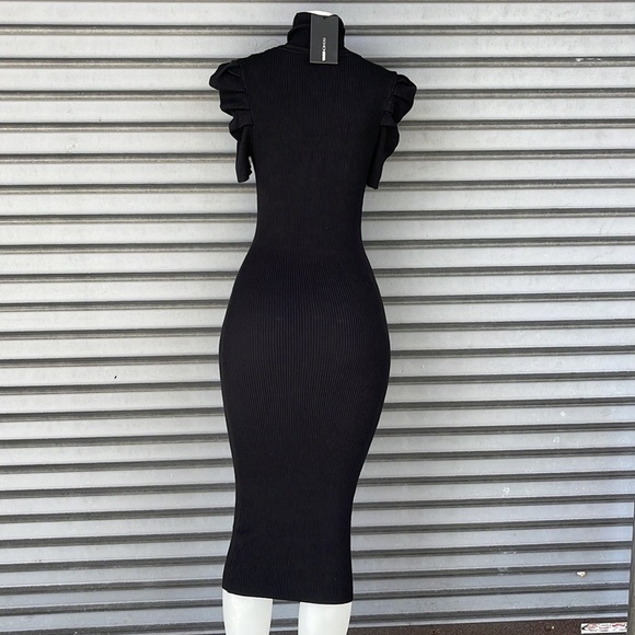 Fashion Nova Mallory Sweater MIDI Turtleneck Dress Size M - Picture 10 of 16